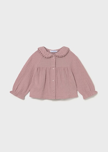 Mayoral plumeti chiffon blouse - Crystal