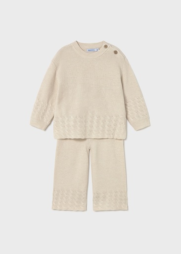 Mayoral Knit pants set - H. Sand