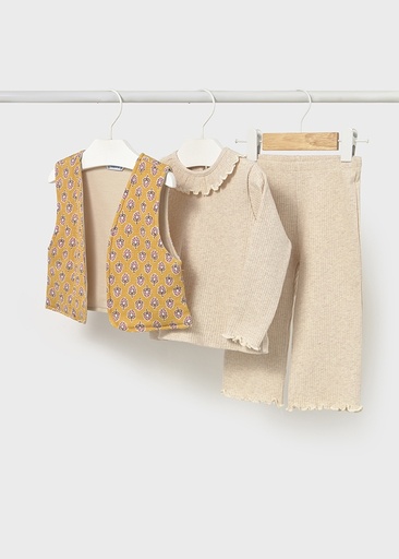 Mayoral Pant and vest set - H. Sand