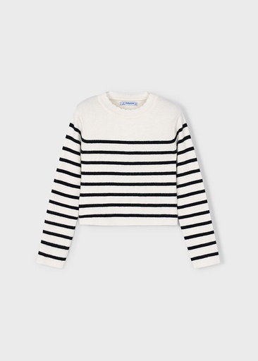 Mayoral Knit striped top - Macchiato