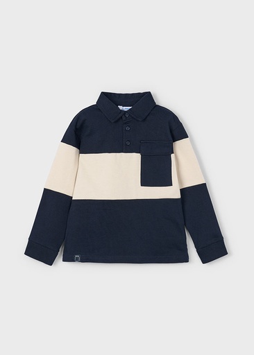 Mayoral Long Sleeve Polo - Navy