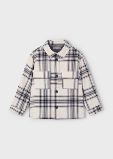 Mayoral Checked overshirt - Grey