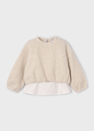 Mayoral Lamb wool combined pullover - Almond