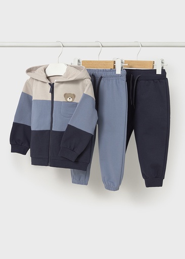 Mayoral Basic plush 2 pants tracksuit - Iceberg