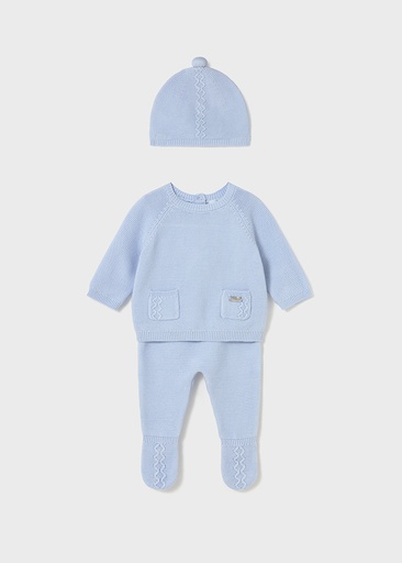 Mayoral Leg warmer & hat set - Sky