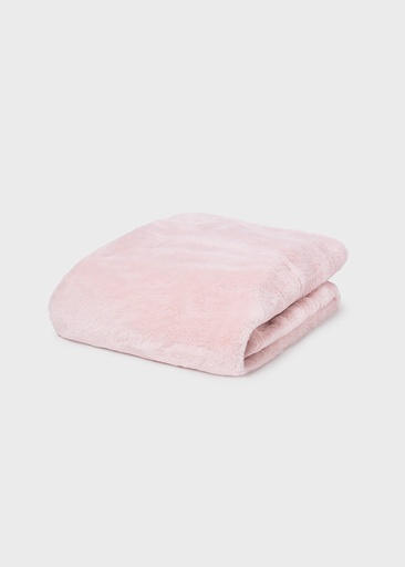 Mayoral Faux fur blanket - Baby Rose