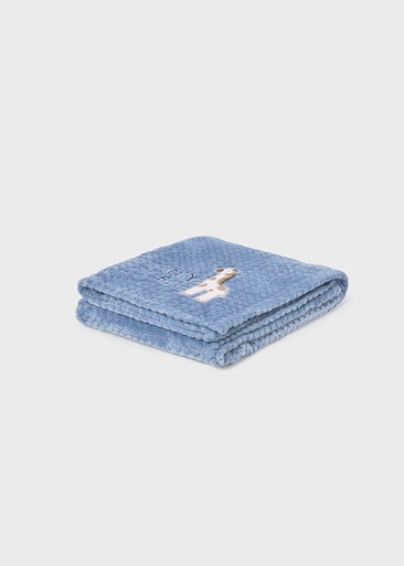 Mayoral Faux fur blanket - Blue bell