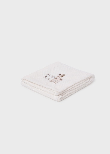 Mayoral Faux fur blanket - Natural