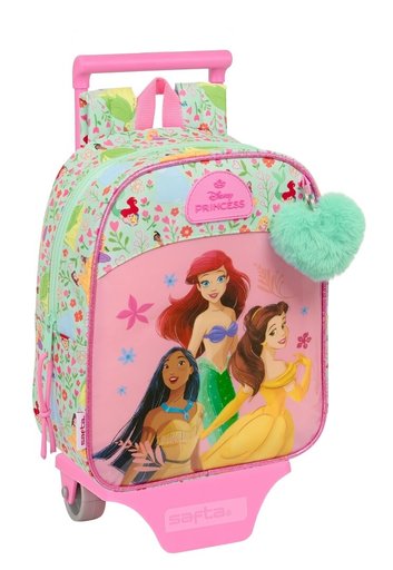 Mini Backpack with wheels Princesses Disney bloom
