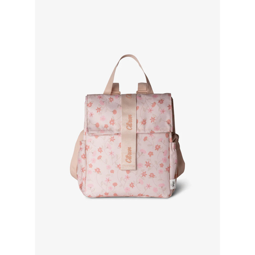 Citron - Roll Up Insulated Lunch/School Bag/Backpack Flowers 