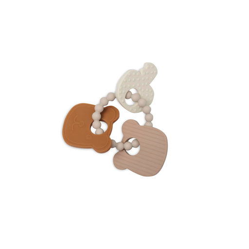 Jollen Silicone Teething Ring Keychain Teddy Bear 
