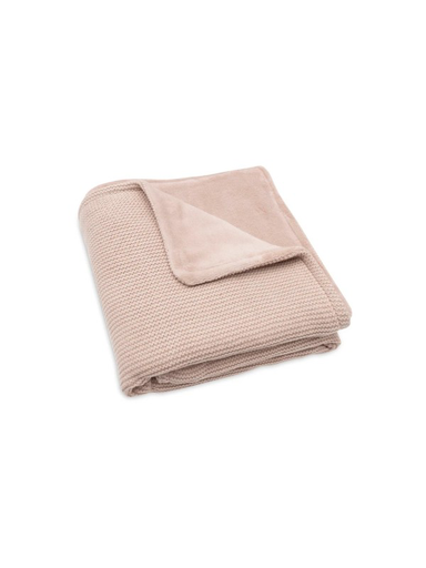 Jollein Blanket Cradle 75x100cm Basic Knit Wild Rose/Fleece 
