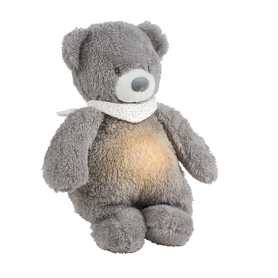 NATTOU Sleepy Bear Grey Sleep Toy with Cry Sensor 0 M+ 1 Pc
