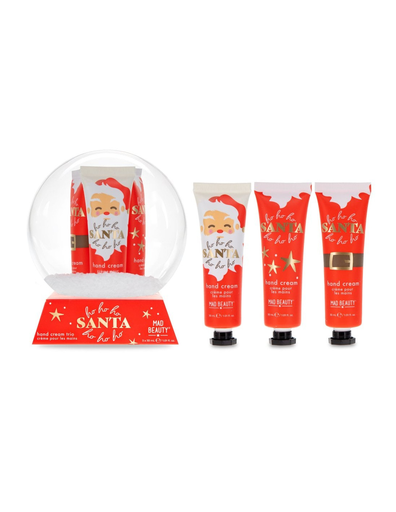Mad Beauty Hoho Holidays Snow Globe Hand Cream Trio 