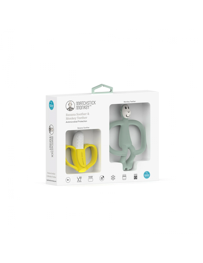 MM Banana & monkey teether gift set 