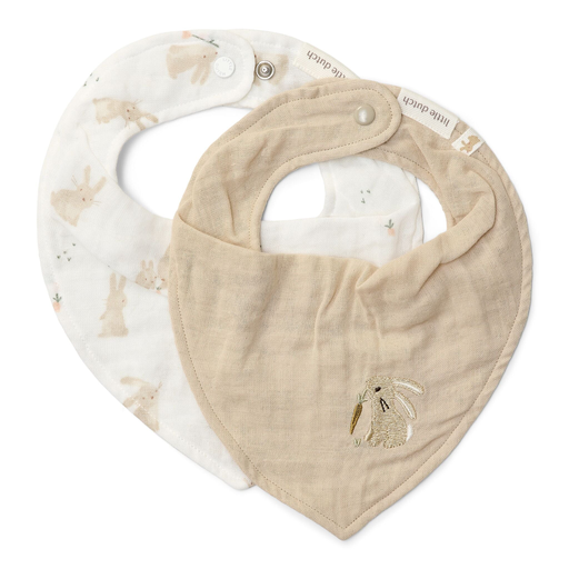 [LD-TE50195033] Little Dutch - Set of 2 bib bandanas Baby Bunny