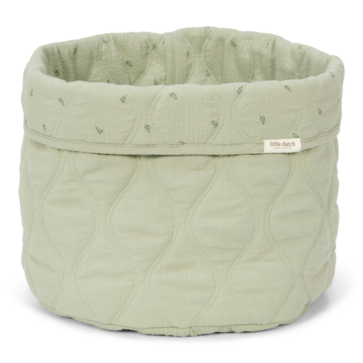 [LD-DE30215036] Little Dutch - Large quilted changing basket Pure Sage