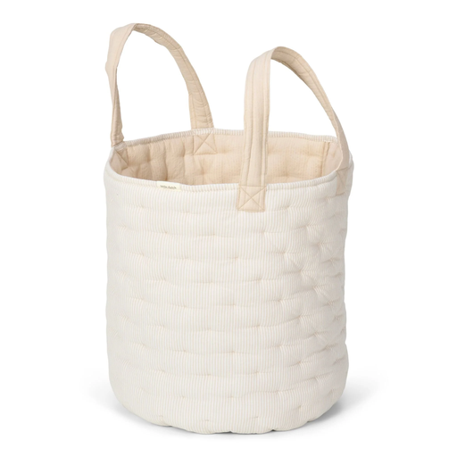 [LD-DE30325041] Little Dutch - Large storage basket Pure Soft Beige Stripe