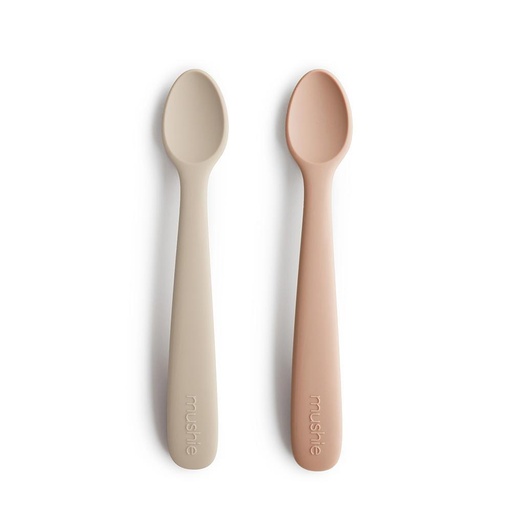 Silicone Feeding Spoon - 2 Pack blush/shifting sand 