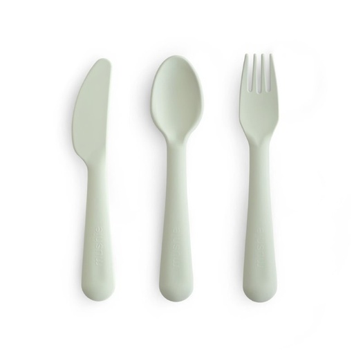 Mushie Cutlery set Sage 